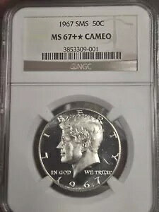 1967 SMS 50C NGC MS 67 + * X^[JI $260 + PG KENNEDY n[t_[ ++++t