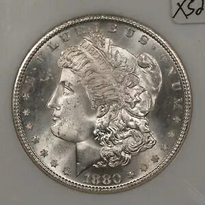 1880-S $1 ���[�K�� �V���o�[ �_���[ - PQ �t���X�e�B - NGC MS 65 - SKU-X5277