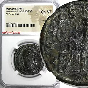 ���[�}�鍑 �}�N�V�~�k�X 1 �� AD 235-238 AE �Z�X�e���e�B�E�X NGC CH VF Sear# 2355 (011)