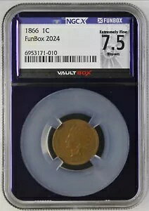 1866 1C CfBAwbhZg - NGC XF45 BN ܂ NGCX 7.5 - {[g{bNX