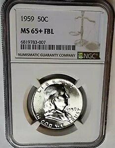 Choice 1959-P tN n[t_[ 50C NGC MS65+ (Plus) FBL ̂ !!!
