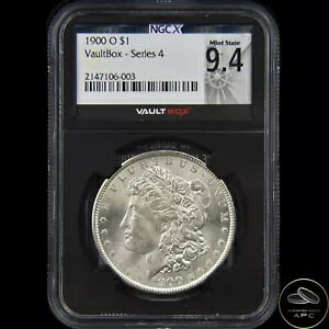 1900 O モーガン ダラー NGCX 9.4 ボールト ボックス シリーズ 4 ブラック コア 過去と現在が出会う