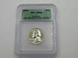 1963 PF69 CAM 90% Vo[ v[t JI Vg NH[^[ 25c ICG Xu gbv |bv
