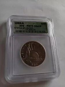 1986-S 自由の女神 50c ICG-PR70DCAM プルーフ クラッド コモラティブ、認定済み。