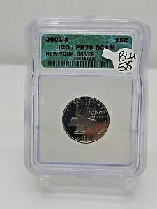 2001 S 25C �V���o�[ �j���[���[�N �X�e�[�g �N�H�[�^�[ PR70DCAM ICG �F�� BLU 58