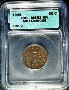 1945 モザンビーク 50 センタボス、ICG MS 62