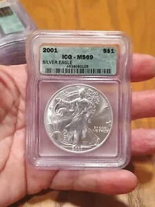ICG 2001 S$1 MS69 �O���[�f�b�h �A�����J �V���o�[ �A�����J�� �C�[�O�� 1�I���X *�O��*