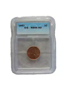 1957 J[ EB[g yj[ Zg ICG MS66RD
