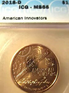 2018-D �A�����J�� �C�m�x�[�^�[�Y $1 �h���R�C�� ICG MS66