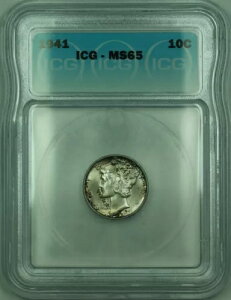 1941 }[L[ Vo[ _C 10c RC ICG MS-65 g[ (toh FB Ɍ) (F)