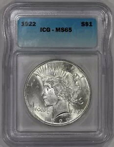 1922 N 1 hݕah ICG MS65