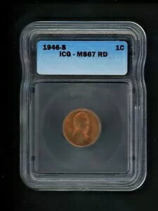 1946-S US J[ EB[g Zg 1c .01 ICG MS67 RED Choice fB[vbh Tv