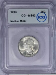 1934 ���V���g�� �N�H�[�^�[ 25C ICG MS62 - �����b�g�[