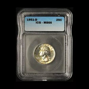 1951-D 25c ���V���g�� �N�H�[�^�[ �_���[ ICG MS66 - �������� �č�