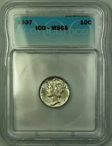 1937 Vo[ }[L[ _C 10c RC ICG MS-65 (t oh) Cgg[ WF BU