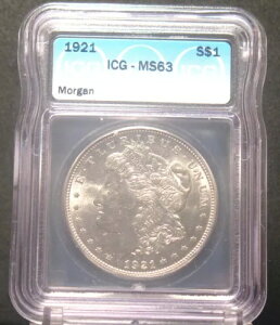 1921 čK 1 h ICG MS63 90% 