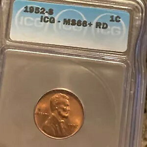 MS66+ RD ?? 1952 S �����J�[�� �Z���g �E�B�[�g �y�j�[ 1c ?? �~���g�X�e�[�g GEM ������ GU