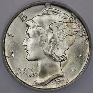 1945-S 10c �}�[�L�����[ �_�C�� - ICG MS 67