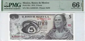 LVR 5 y\ 1972 UNC PMG66 -  SN 5989123 bL[io[ 5&8+Mtg! MXAE