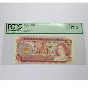 1974 PCGS CHOICE NEW 63 PPQ - Ji_ - 1 h $2  #47435F