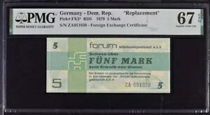 �h�C�c���� 5 �}�[�N 1979 P FX3* �����p�ɏ��� UNC PMG 67 EPQ