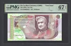 �f�E���E���[ (GBR)�A�P�ʂȂ��AND(1991)�AR.V.�E�B���A���Y�A�u�e�X�g�m�[�g�vUNC Grade 67