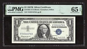 1957B $1 ��ؖ���1621 (VA �u���b�N) - PMG 65 EPQ