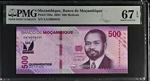 Ur[N 500 eBJ 2024 P 159 a Superb Gem UNC PMG 67 EPQ TOP POP