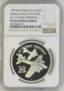 :1991M S1-ONCE $50 }[VY NGC PF69UC 񎟐Et@C^[Y B-17 A R10 gbv |bv