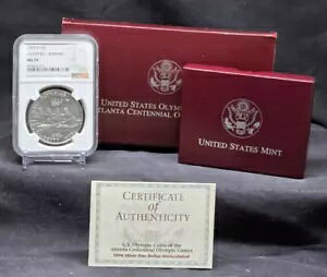 1996 D - �I�����s�b�N - �{�[�g - $1 - NGC MS70 - �V���o�[�R�C�� - �u���E�����x�� /w OGP