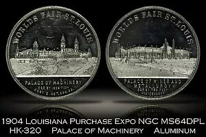 1904�N LAPE ���C�W�A�i�w�� Expo Palace of Machinery HK-320 NGC MS64DPL Beauty