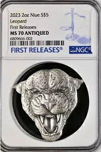 Fierce Nature Leopard 2�I���X �V���o�[ �A���e�B�[�N �R�C�� 2023 �j�E�G NGC 70 FR
