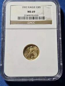 1992 1/10 IX S[h AJ C[O 5$ n - NGC MS 69