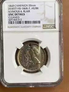 1868 Ly[ 28mm DEWITT-HS-1868-7AR/BR V[A & uA UNC ڍ