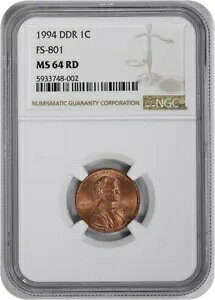 1994 �����J�[�� �Z���g DDR FS-801 MS64RED NGC
