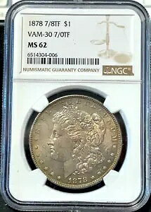 1878 7/8 TF VAM-30 7/0 TF NGC MS62 ���[�K�� �V���o�[ �_���[ �I���W�i�� ���C���h �g�[�j���O