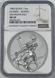 1984�N 1.5�I���X�I�����s�b�N�⃁�_�� - �{�N�V���O �T���o�h�[�� �_�� ���_���I�� MS69 NGC