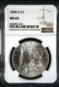 1898 O ���[�K�� �V���o�[ �_���[ NGC MS-65 CAC