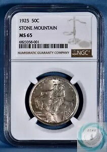 1925 Xg[ }EeLO 50c NGC MS65 - ̂_炩ȐF