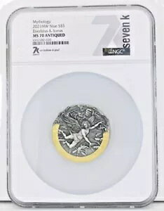 Mythology 2021 MW jEG S$5 _C_X & CJX NGC MS 70 AeB[N 2 IX Vo[ RC