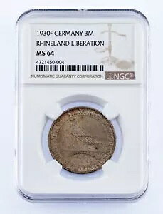 1930-F �h�C�c 3 �}���N��� ���C�������g��� NGC �ɂ�� MS-64 �Ɋi�t��