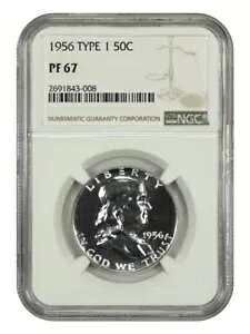 1956 50C �^�C�v 1 NGC PR67 - �t�����N���� �n�[�t�_���[