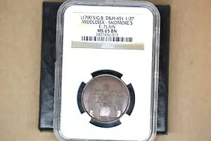 ~hZbNXBXLbhA 1/2 yj[ g[N ND (1790 N㍠) MS65 uE NGC