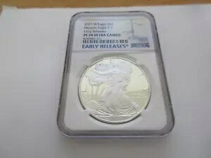 2021 W Eagle S$1 Heraldic Eagle T-1 ���������[�X PF 70 �E���g�� �J���I NGC
