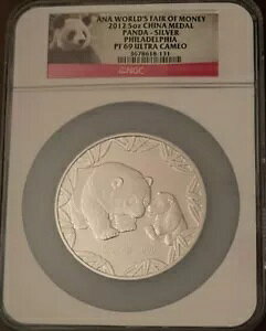2012 �`���C�i �v���[�t 5 �I���X �V���o�[ �p���_ ANA World`sFairOf Money NGC PF 69 �E���g�� �J���I