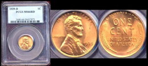 1939-D 1C PCGS MS66RD �~���g ���X�^�[ �����J�[�� CENT++