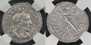 �Z�u���X�E�A���N�T���_�[ (AD 222-235)�B AR �f�i���E�X (20mm�A3.20 gm�A6h)�B NGC �I�[�X�g�����A 5/5 - 3/