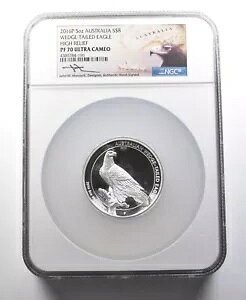 2016 P �I�[�X�g�����A $8 �V���o�[ �I�i�K HR �����J���e�B PF70 NGC *0215