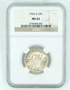 1926-D NGC MS63 �X�^���f�B���O ���o�e�B �N�H�[�^�[