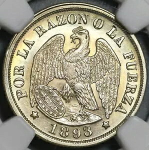 1893 NGC MS 63 �`�� 20 �Z���^�{�X �R���h�� �o�[�h �V���o�[ �}�E���e�� �R�C�� (22081701D)